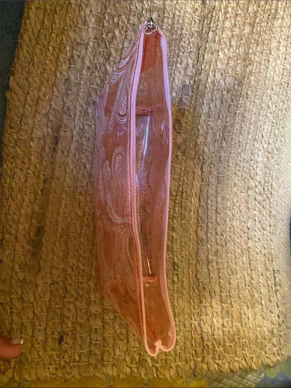 Pink makeup bag